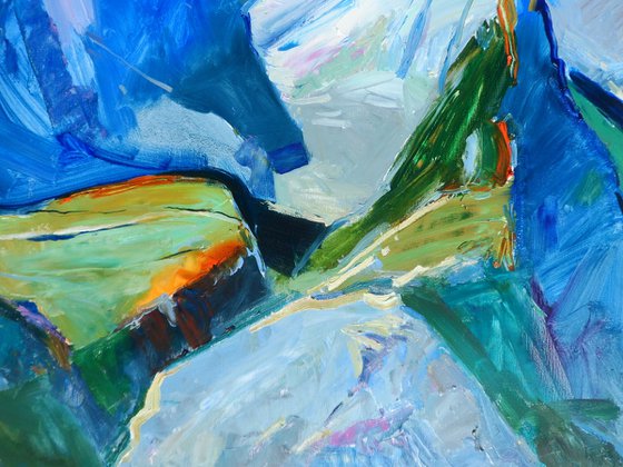 " Mountains in winter "