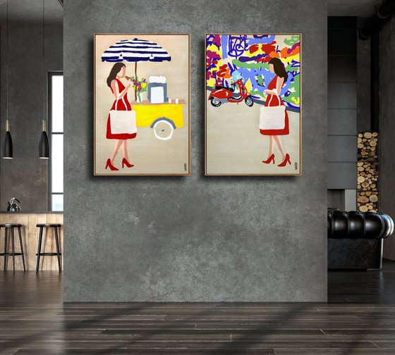 Snapshots of Summer Graffiti 64cm x 94.5cm