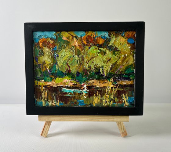 Summer day by the river