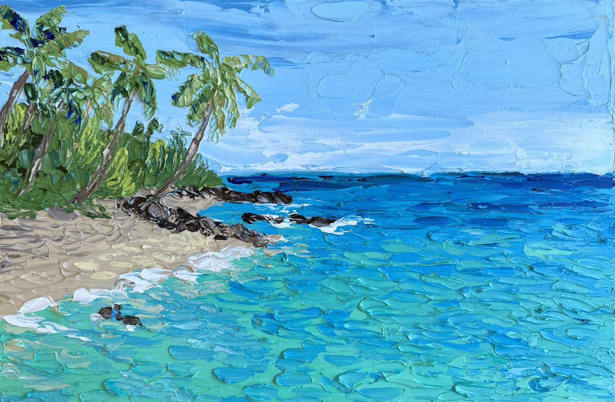  Tropical Paradise I By Guzaliya Xavier, 18 X 12, Artwork For Sale On Artfinder