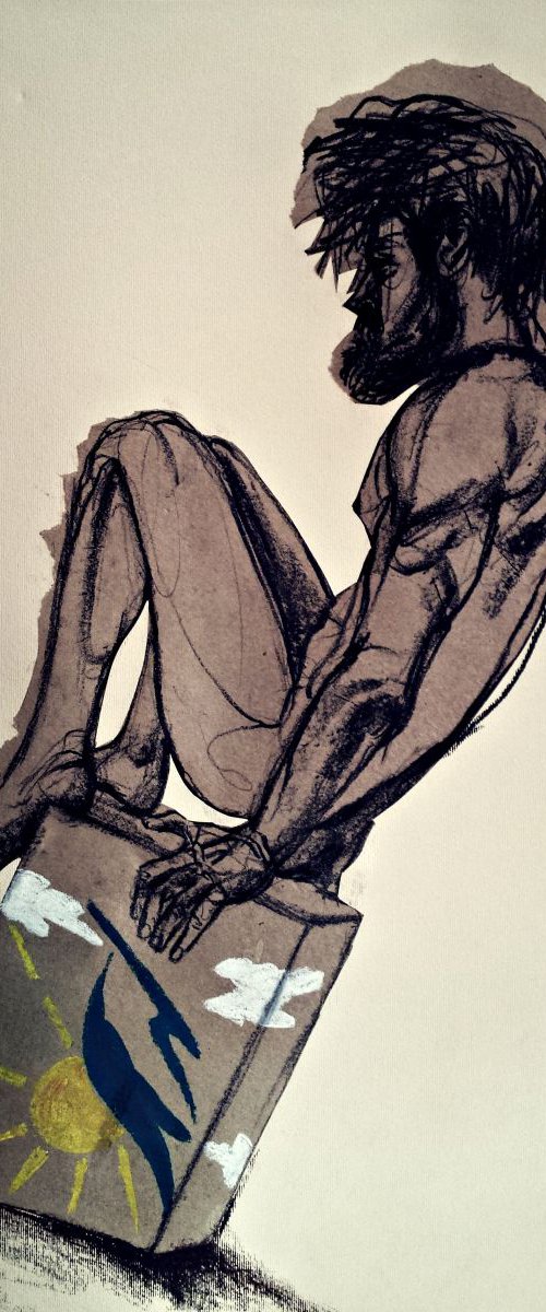 Boy on the box by Nevena Kostić