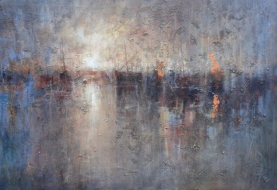 " Harbor of destroyed dreams - Utopia " (W 130 x H 90 cm) SPECIAL PRICE!!!