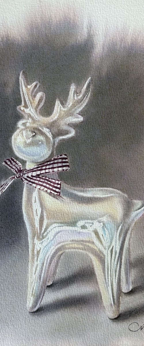 Porcelain deer by Alina Karpova