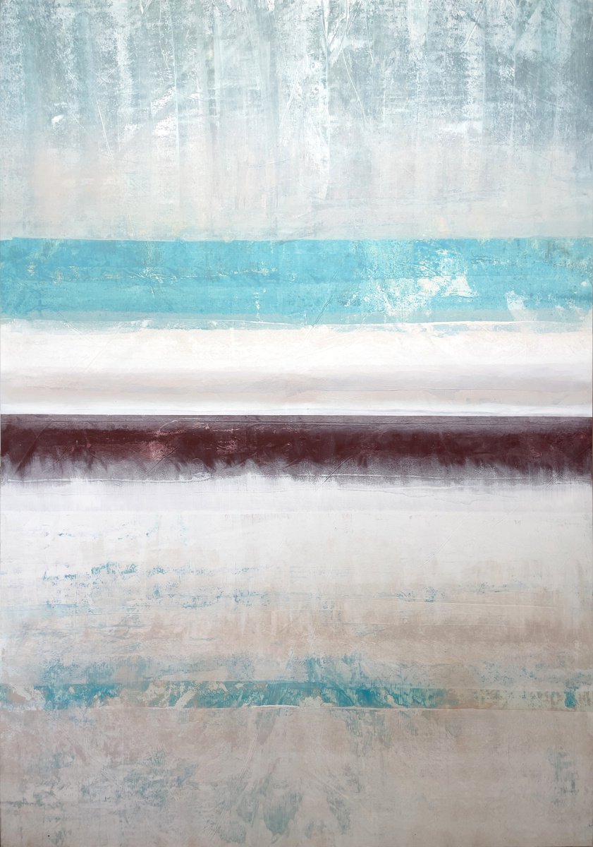 Abstract Acrylic Painting By Rokas Berziunas, 79 X 110", No. 20-76 (200 X 280 Cm), Original Artwork