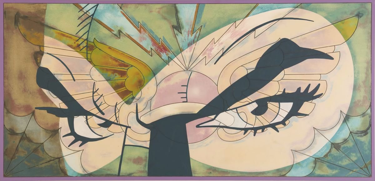 Urban And Pop Portrait Acrylic Painting By Dangerous Minds Artists, 94 X 46, Observe!, Original Artwork