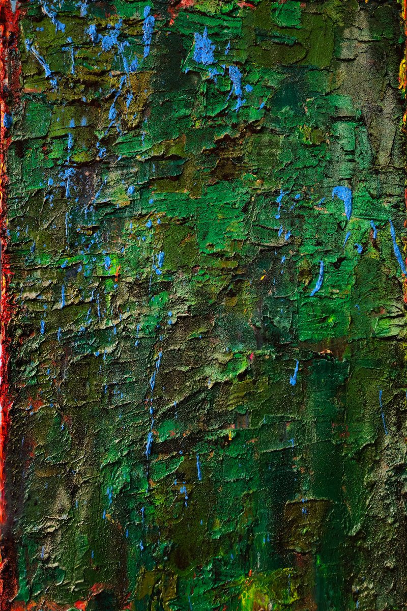 Organic Abstract Oil Painting By Shelton Walsmith, 24 X 36", Immortal Landscape, Original Artwork