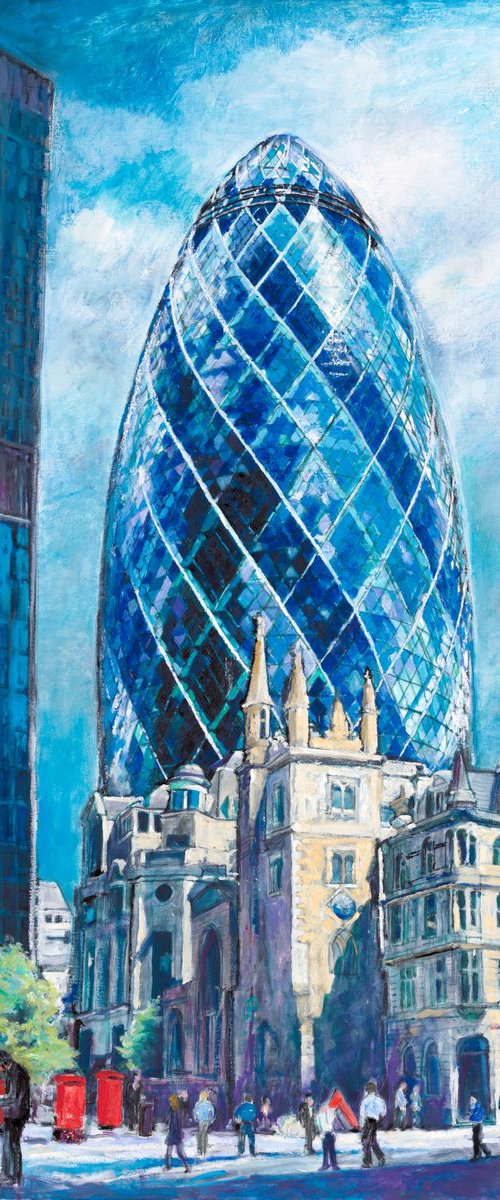 The Gherkin Building  London by Patricia Clements