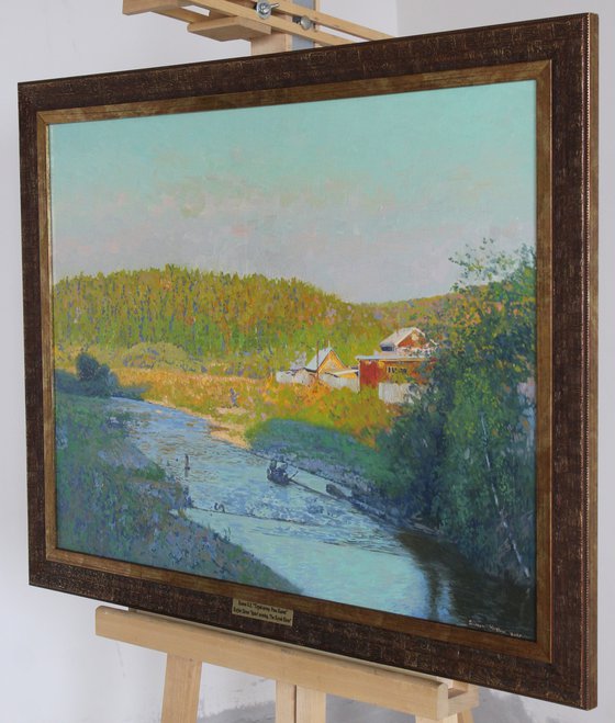 Quiet evening. The Kynok River