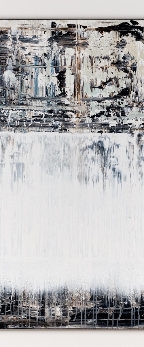 Black&White Abstract painting BX397 by Radek Smach