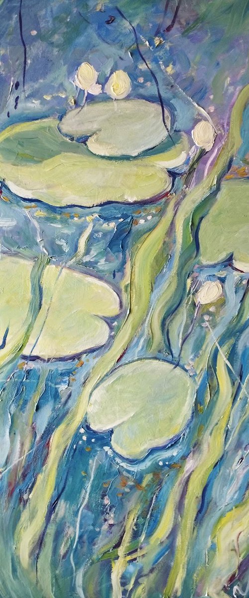 Lilies in the Style of Monet by Natali Oniks (Onikiienko)