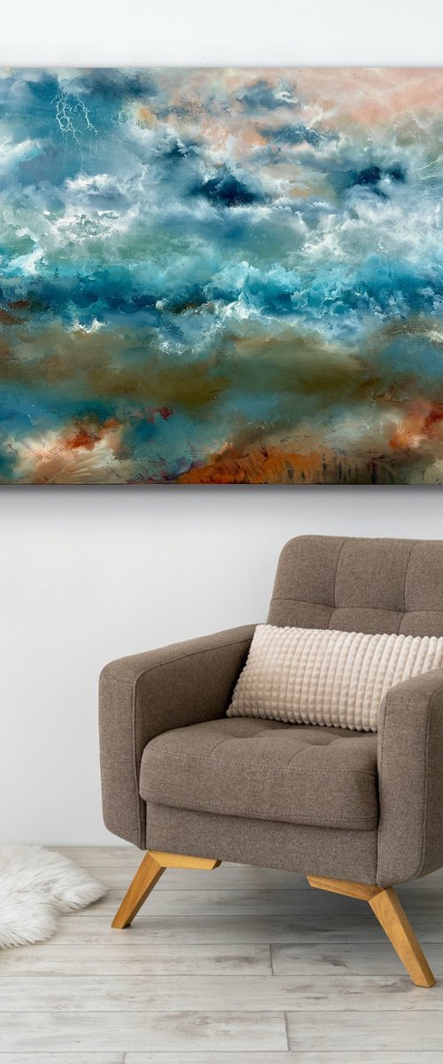Ambient Emotions - Abstract - 80cm x 100cm by Jonesy