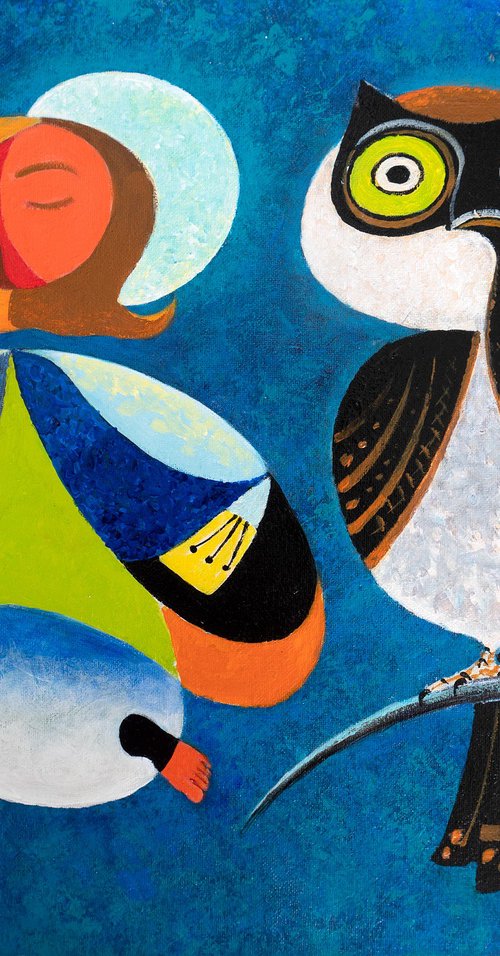 Girl Falling Asleep by Vadim Vaskovsky