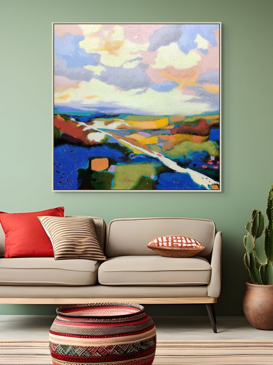 Chromatic Motion By Evgen Semenyuk, 39 X 39, Artwork For Sale On Artfinder