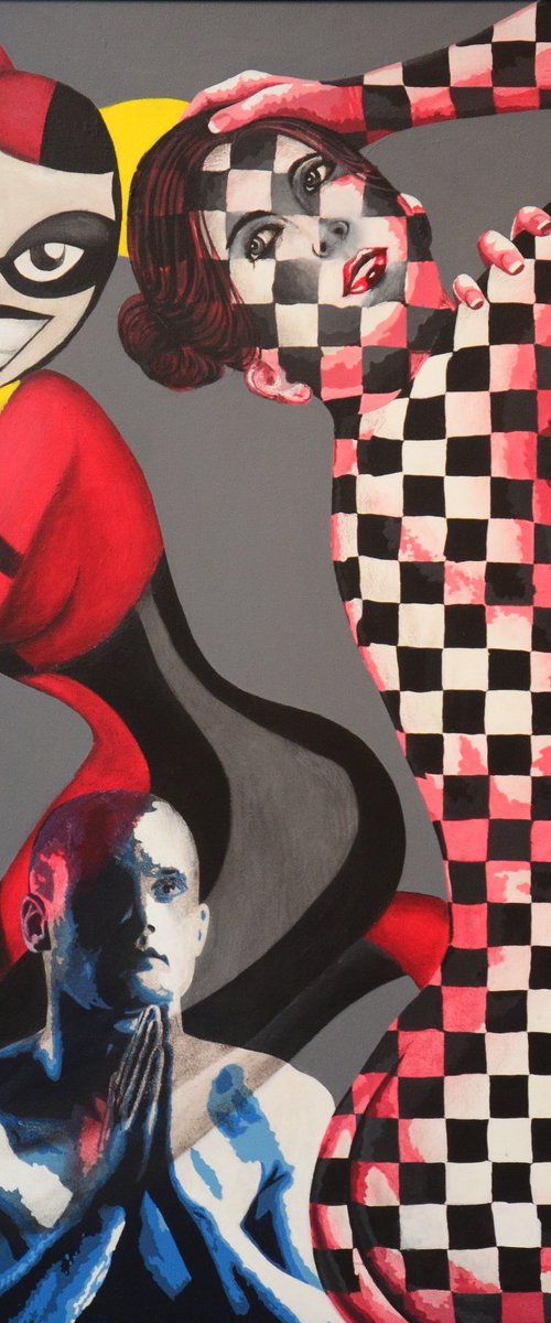 Couple and the Joker by Sonaly Gandhi