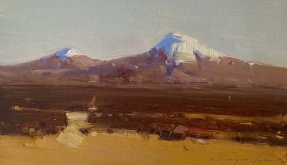 Ararat, Original oil painting, Handmade artwork, One of a kind