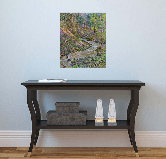 Springs of a mountain stream