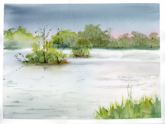 Lake in Sárvár Park