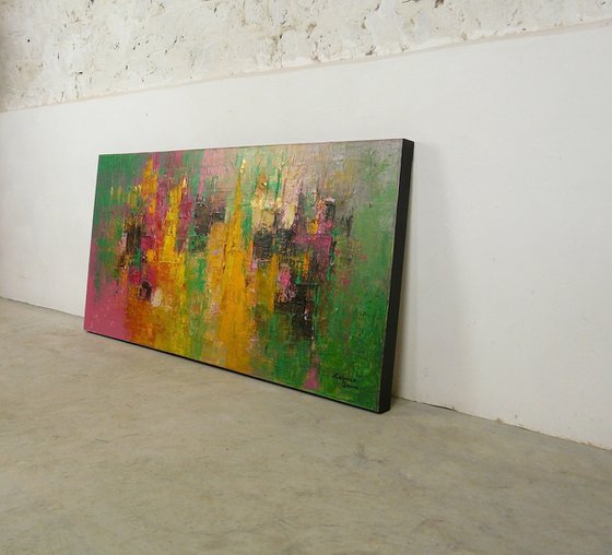 Shades Of Vibrant Health  (Large, 120x60cm)