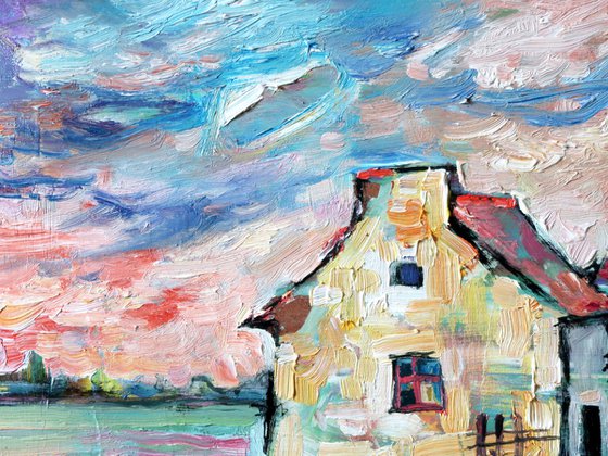 Houses in the Bay. France.