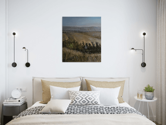 Landscape (60x70cm, oil painting, impressionistic)