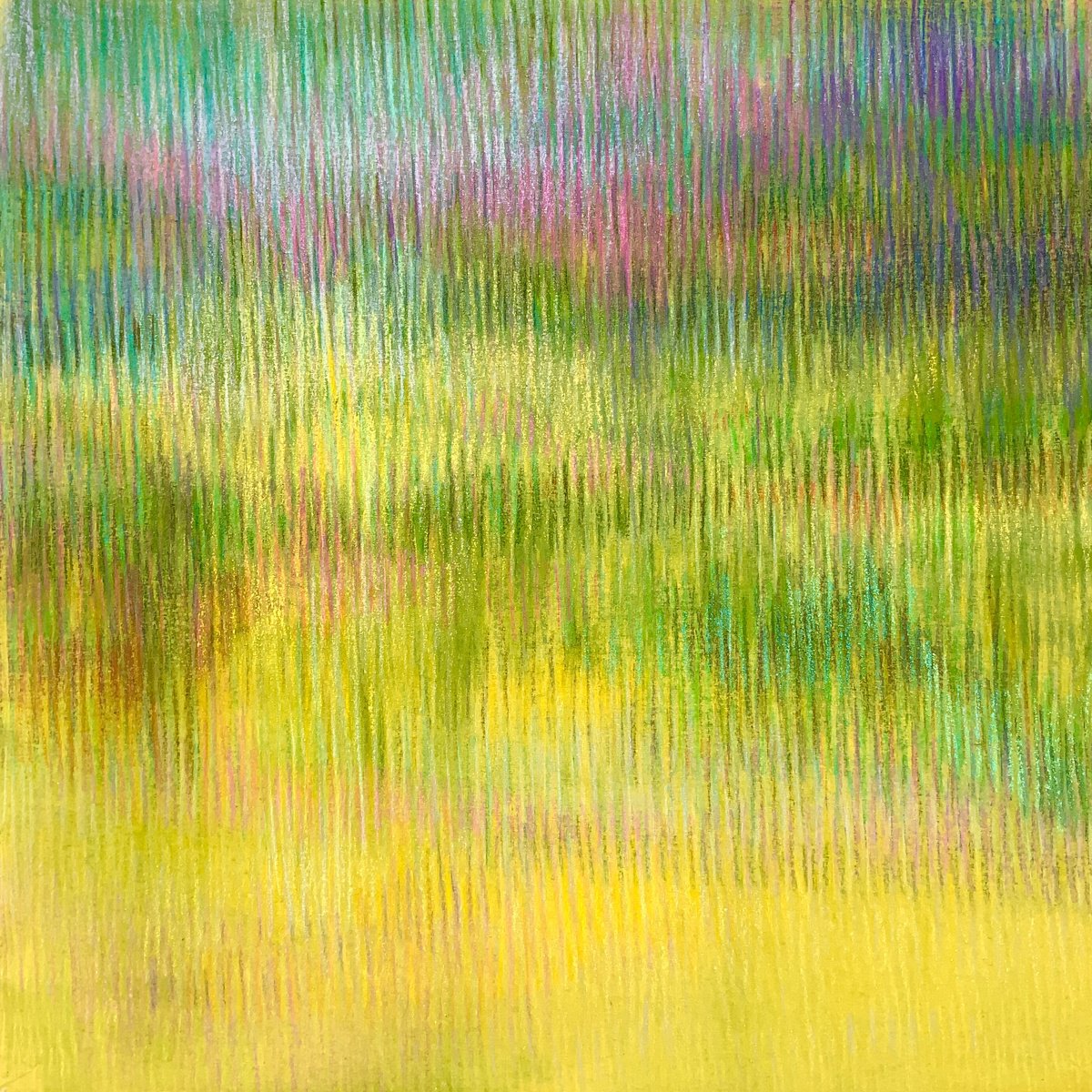 Abstract Landscape Painting By Malgorzata Krakowiak, 28 X 28", Sublimat N*138, Original Artwork