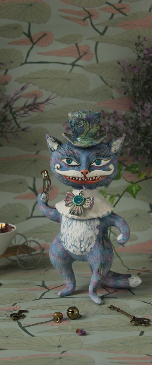 From the Alice in Wonderland. Cheshire Cat. Sculpture by Elya Yalonetski by Elya Yalonetski