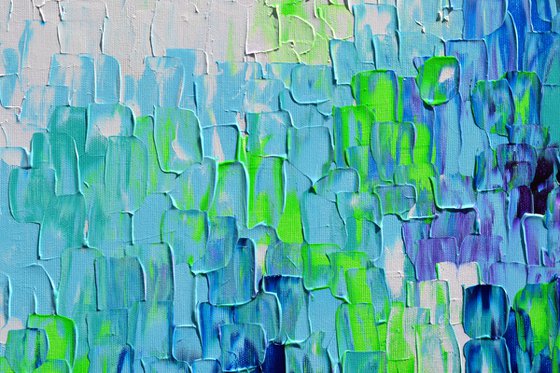 Relief Blue 35 - Large Abstract Ocean - Sea