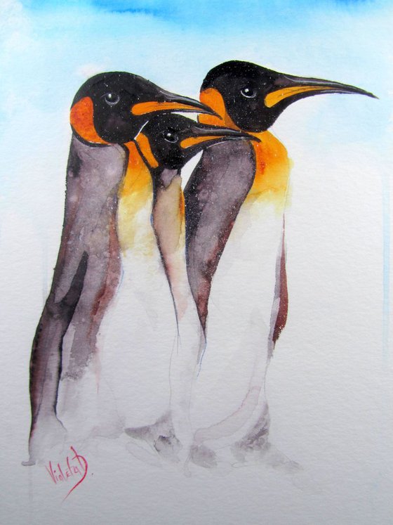 Three Wise Penguins