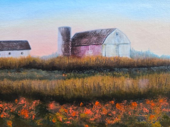 Early Morning Barn