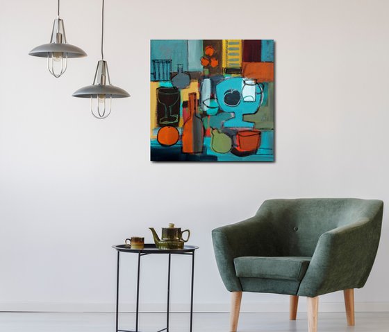 Still Life with Yellow Shutters