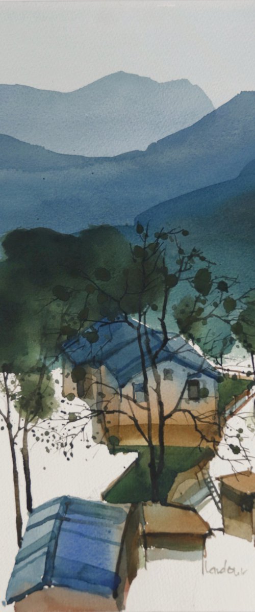 House in valley: Landour by Prashant Prabhu