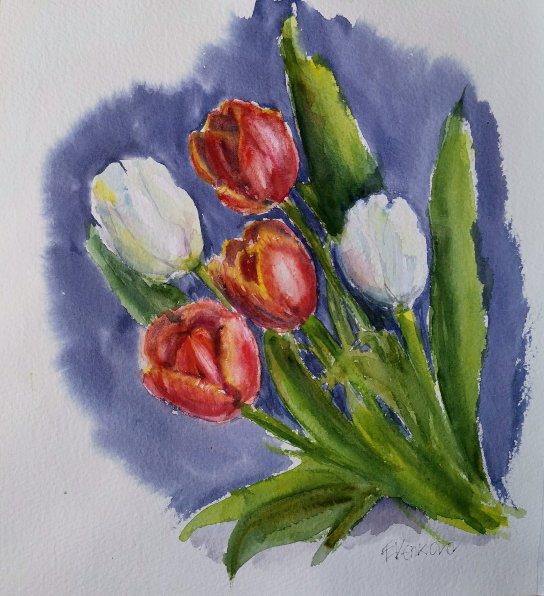 Tulips by Elina Venkova
