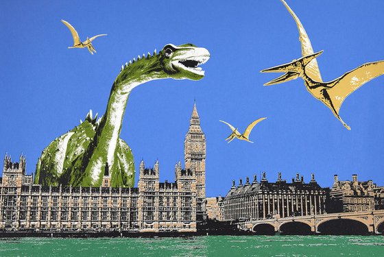 Westminster Dinosaurs (Framed)