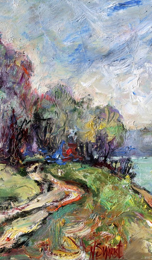 Road to the Dniester River by Nikifor Swiristuhin