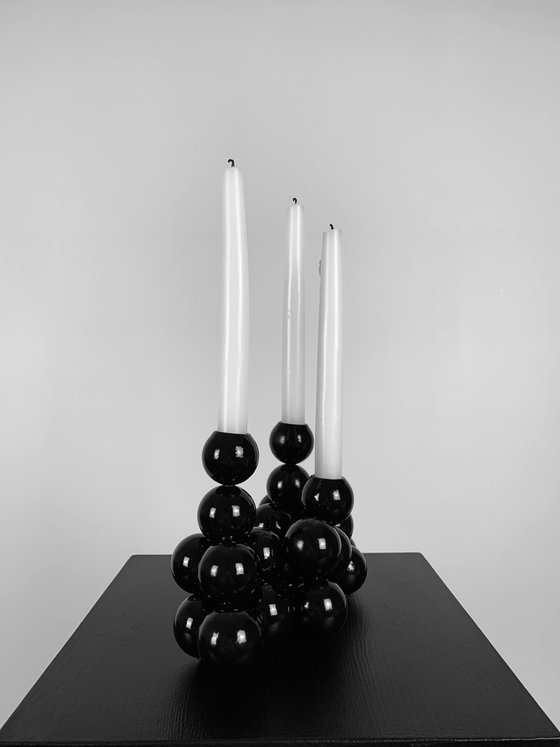 Sphere sculpture Candleholder