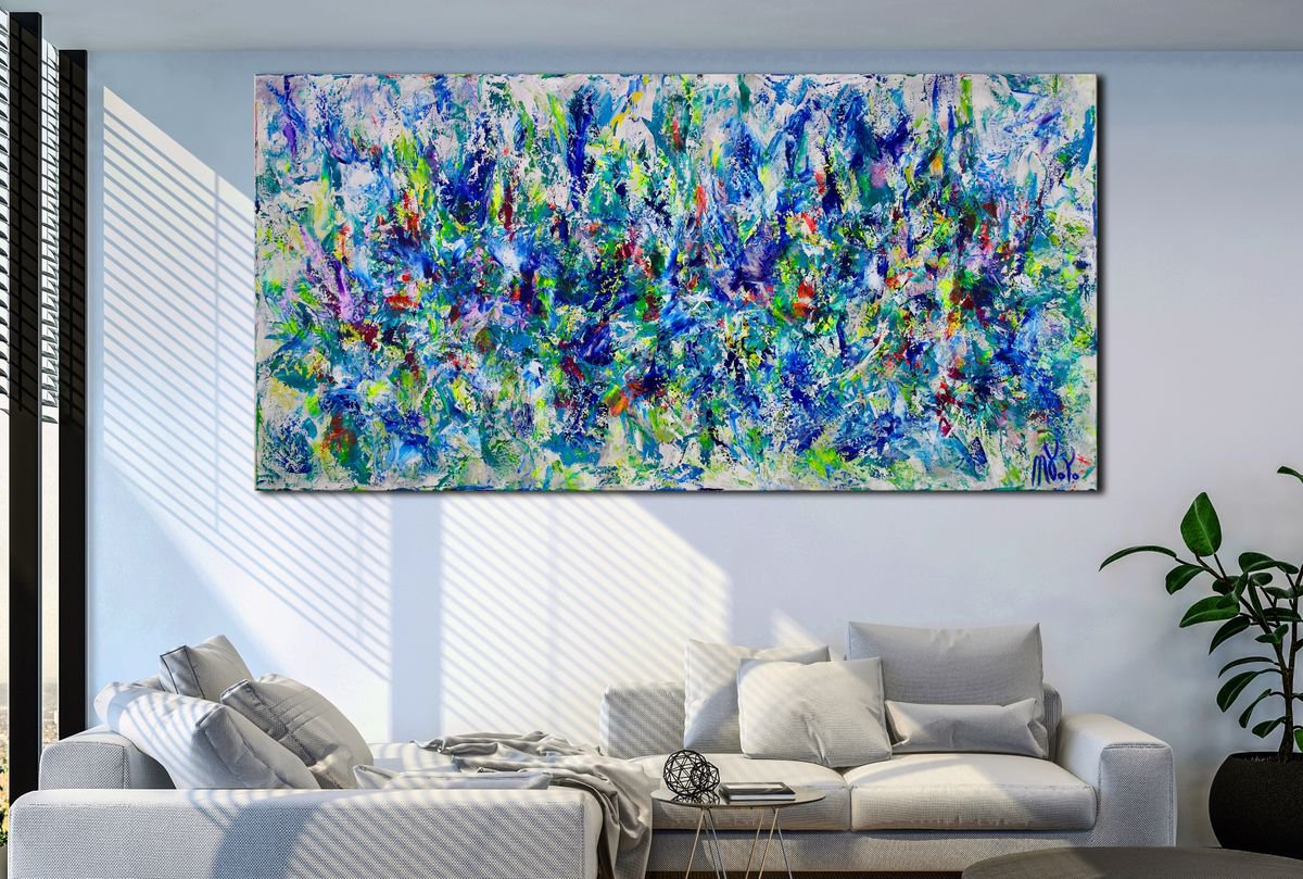 Childhood Garden (A Closer Look) By Nestor Toro, 72 X 36, Artwork For Sale On Artfinder