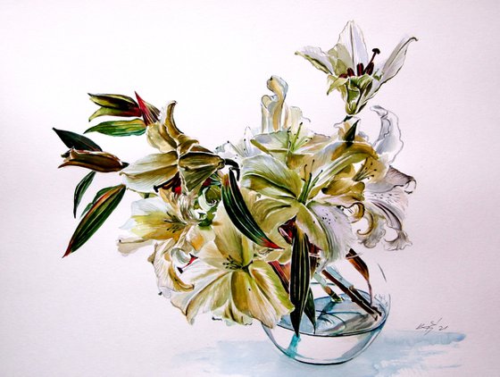 Bouquet of lily /Casa Blanca
