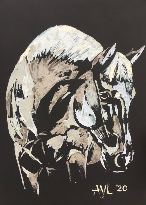 Metallic horse II by Abigail Long