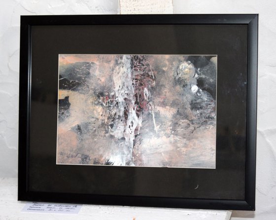 FRAMED ORIGINAL DREAMSCAPE BY MASTER KLOSKA COSMIC LIGHT UNIVERSE TRAVELING MEMORY