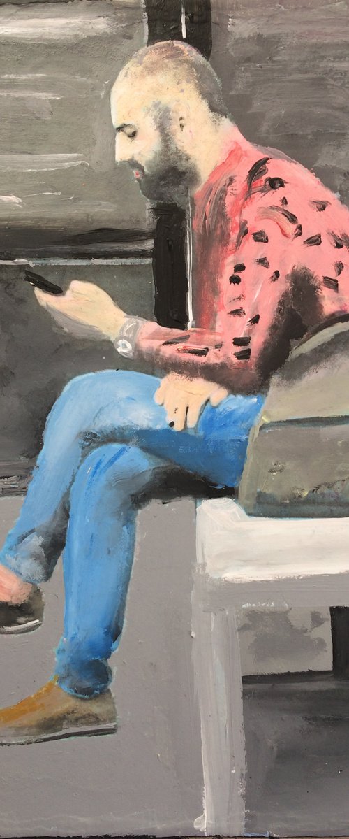 Man Taking A Break In The Sun by Andrew  Reid Wildman
