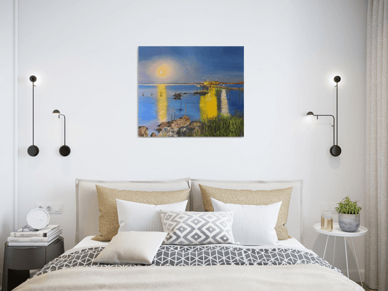 Landscape in the moonlight