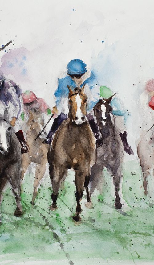 Racing Horses by Tomasz Mikutel