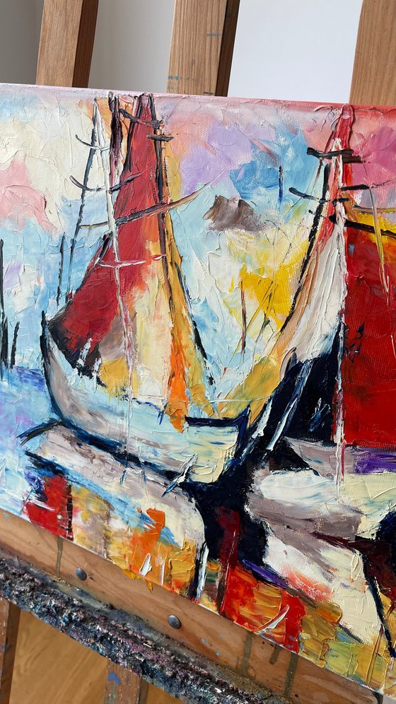 Moored ships
