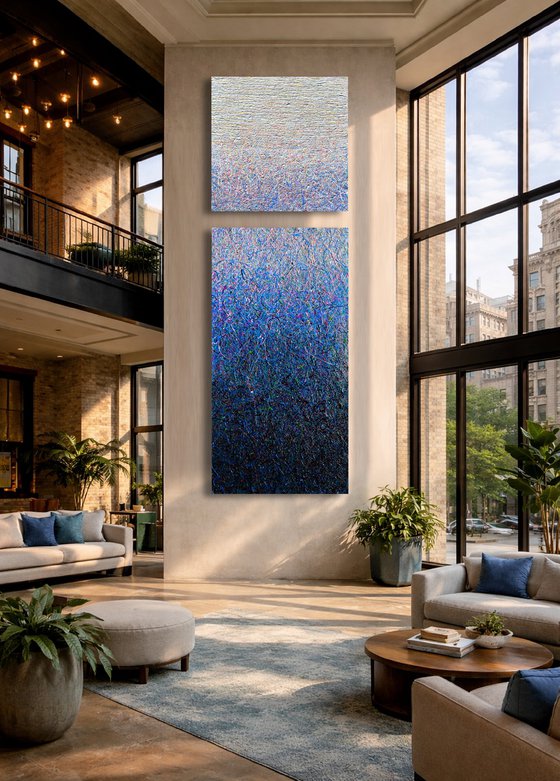 In search of silence- 3 (blue)