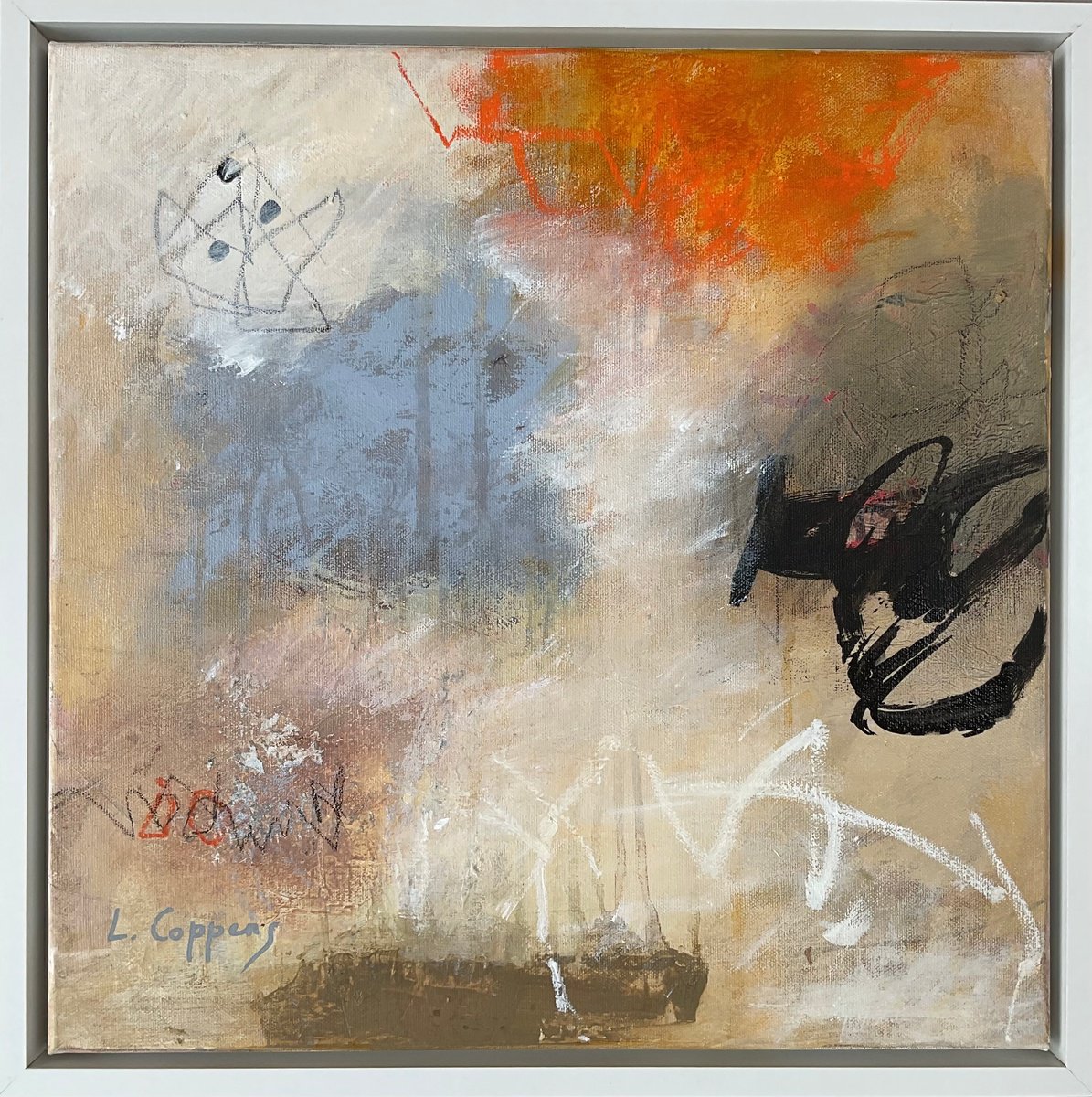 Weathered Signals By Linda Coppens, 17 X 17, Artwork For Sale On Artfinder