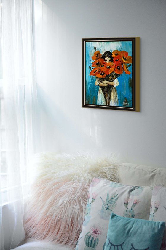 Hidden Behind Poppies