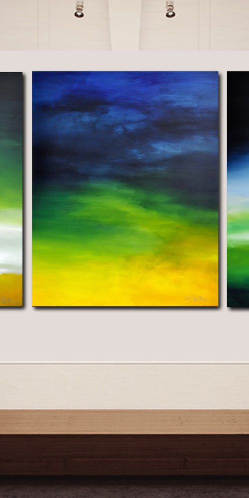 LATE SUMMER IN THE HAMPTONS (triptych) by CHRISTIAN BAHR