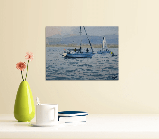 Seascape with Sailboats 52