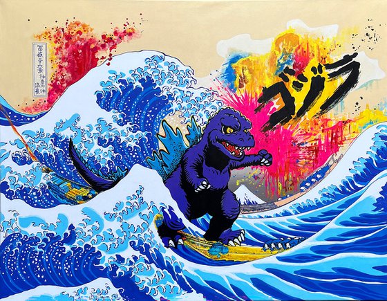 Godzilla Great Wave