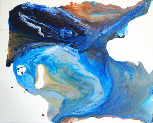 Blue Splodge by Steph Morgan